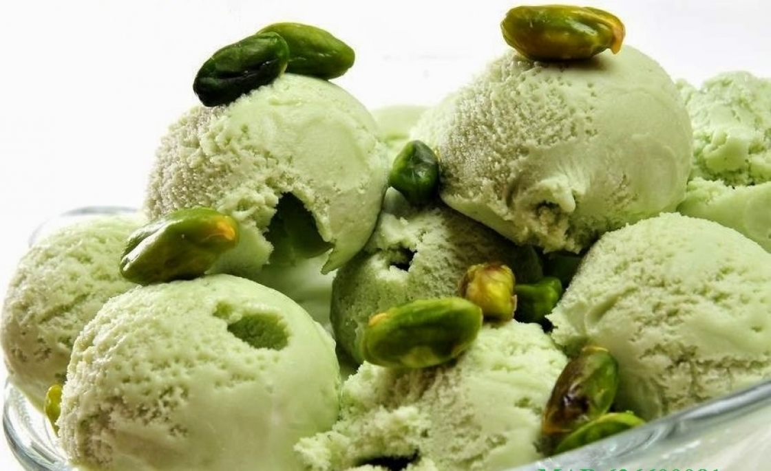 helado de pistacho