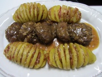 Patatas haselback