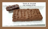 Turron trufado de cerezas y coñac