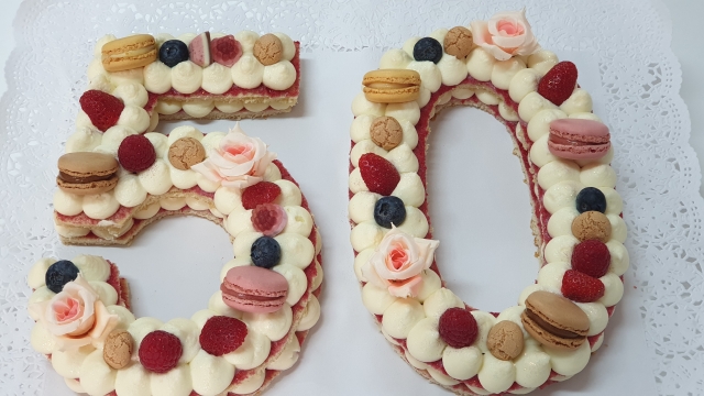 Tarta cumpleaños de numeros